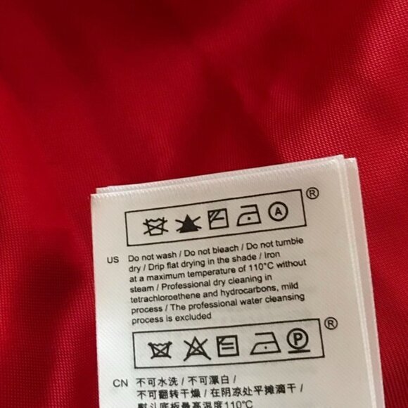 Claudie Pierlot Red Gamin Contrast Trim Tweed Coat Jacket Size 4 - Picture 15 of 15